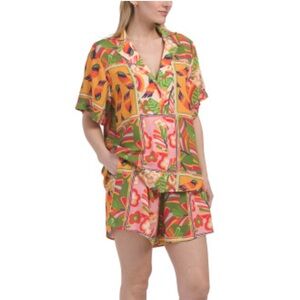 LABEL OF LOVE
2pc Calista Cover-up Shirt And Shorts Set
